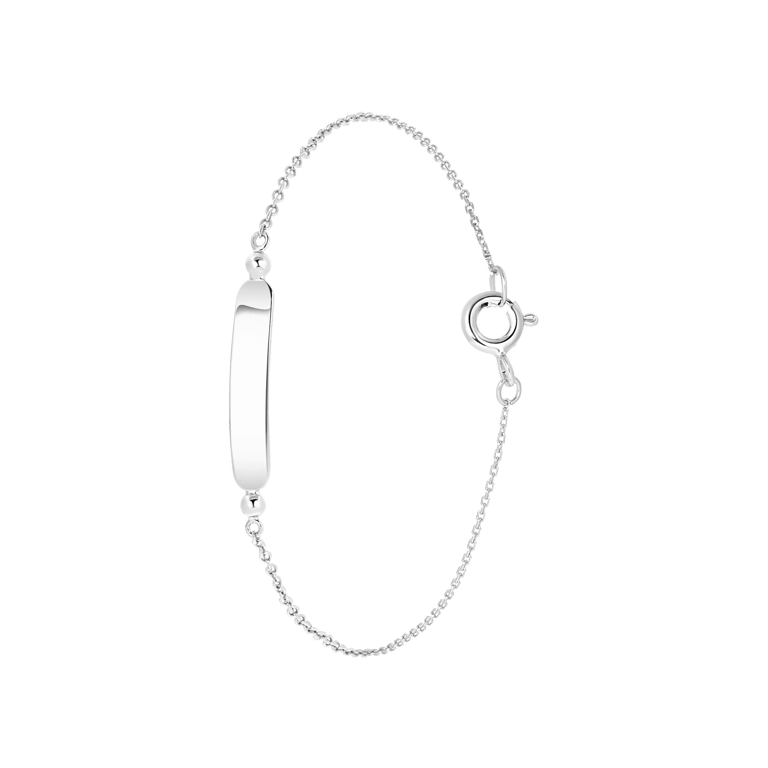 Zilveren armband plaat