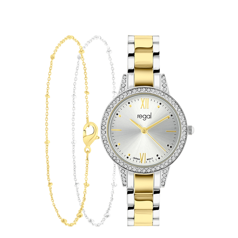 Regal Set Dameshorloge Bicolour met armbanden RG3043-01
