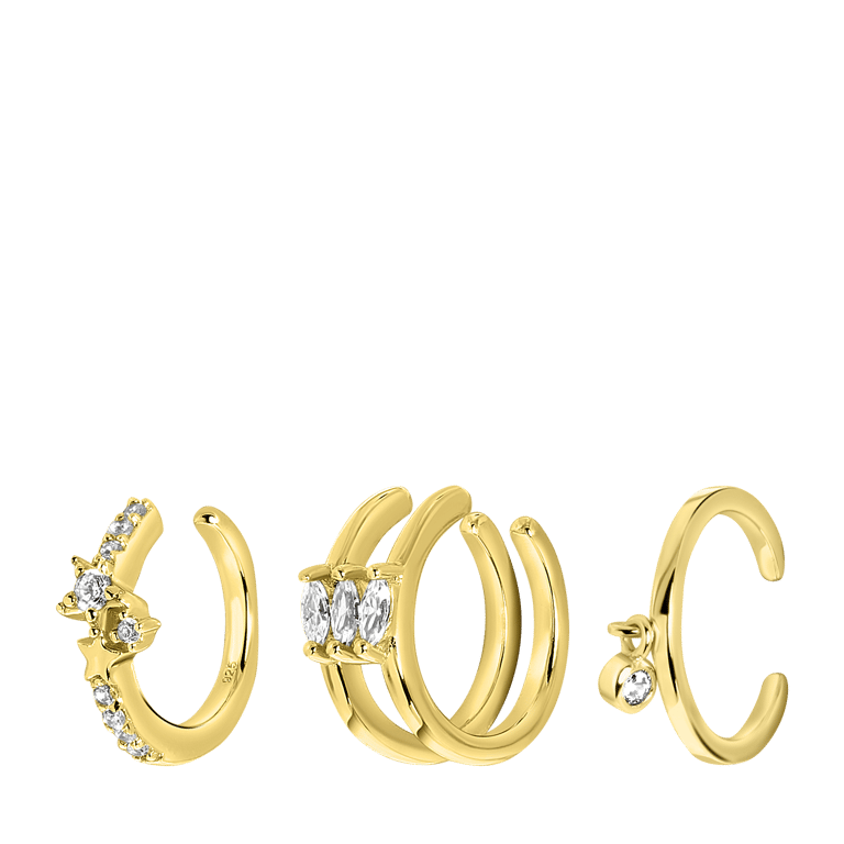 Stalen goldplated fantasiearmband met hanger met amethyst voor dames