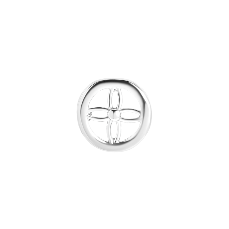 Stainless steel slider open bloem