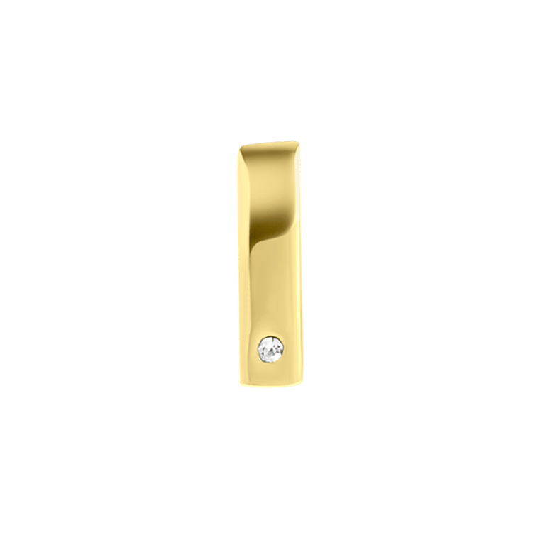Stalen goldplated hanger mesh slider voor dames
