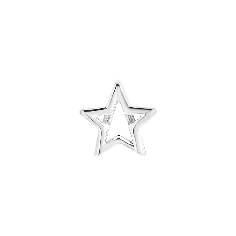 Schiebeverschluss, Edelstahl, Stern