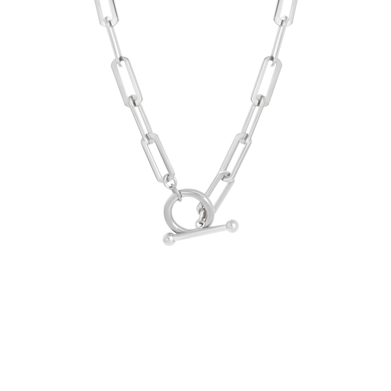 Stalen ketting met t-bone sluiting