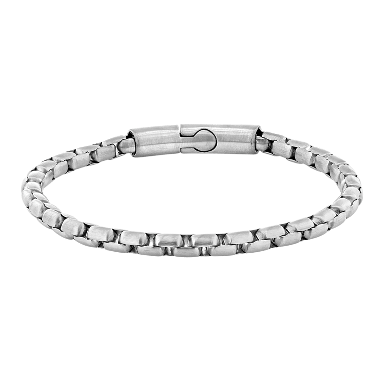 Stainless steel herenarmband fantasie mat