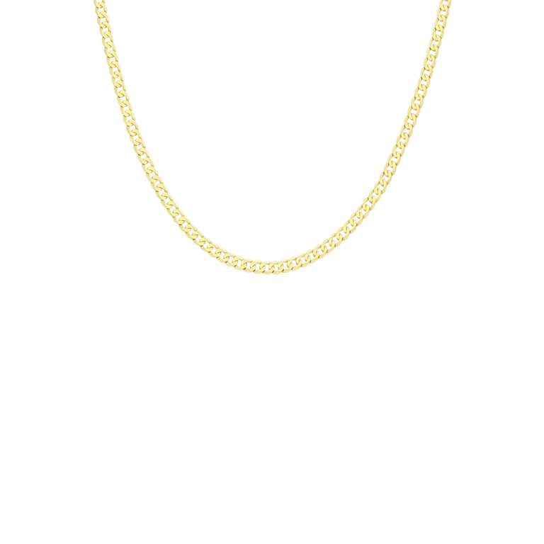 9K ketting met diamond cut gourmet schakel 4,5mm