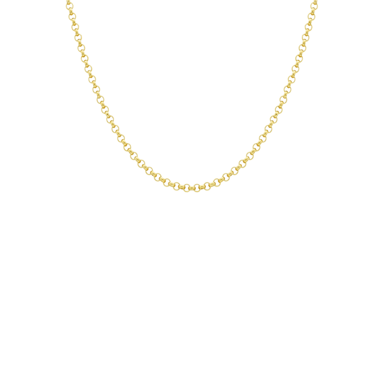 9K ketting met massieve jasseron schakel 4,1mm