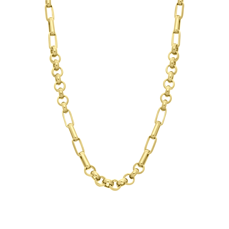 Stalen goldplated ketting voor dames