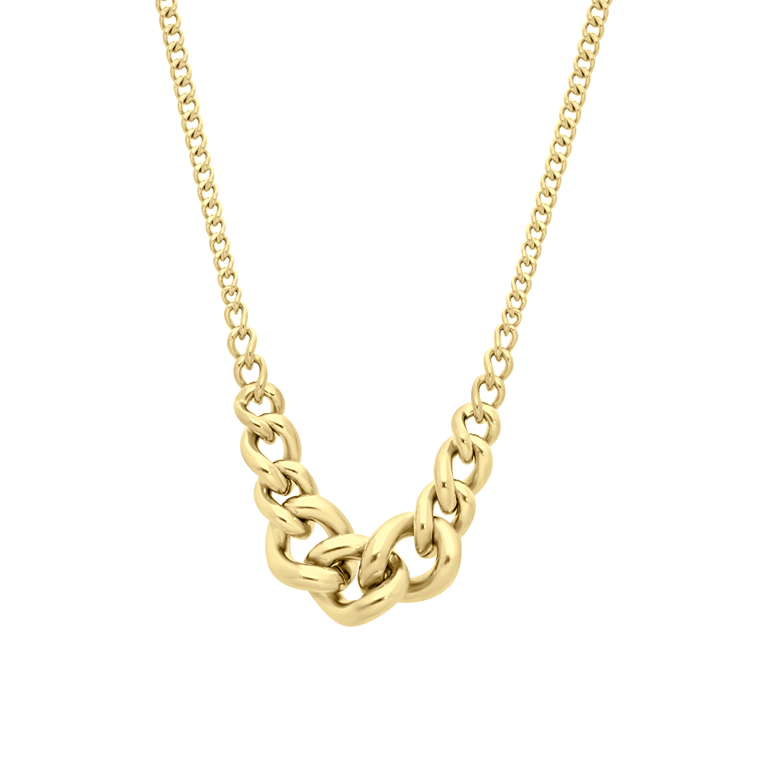 Gerecycled stalen 18 karaat goldplated ketting capucine