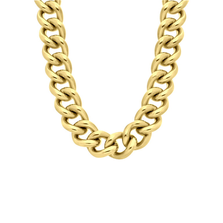Halskette, Edelstahl, vergoldet (750 Gold), Laetitia