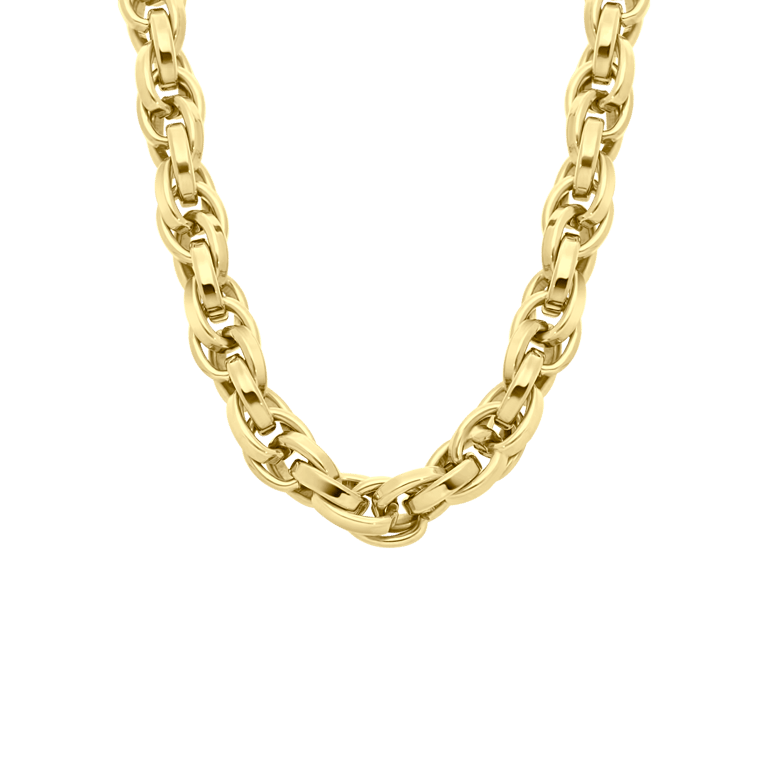 Stalen goldplated ketting voor dames
