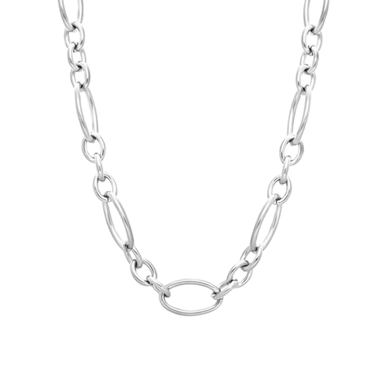 Camille gerecycled stainless steel ketting voor dames