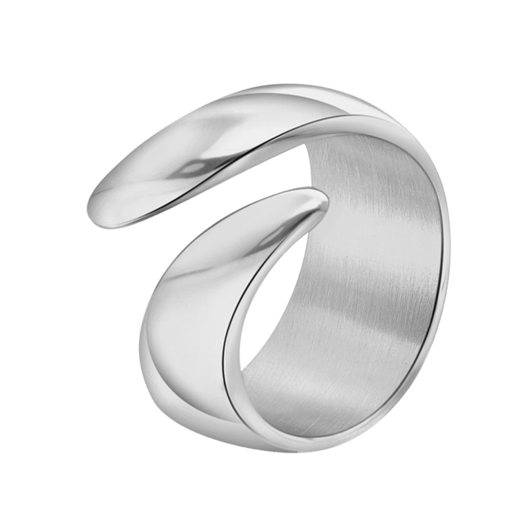 Gerecycled stalen ring Paulette