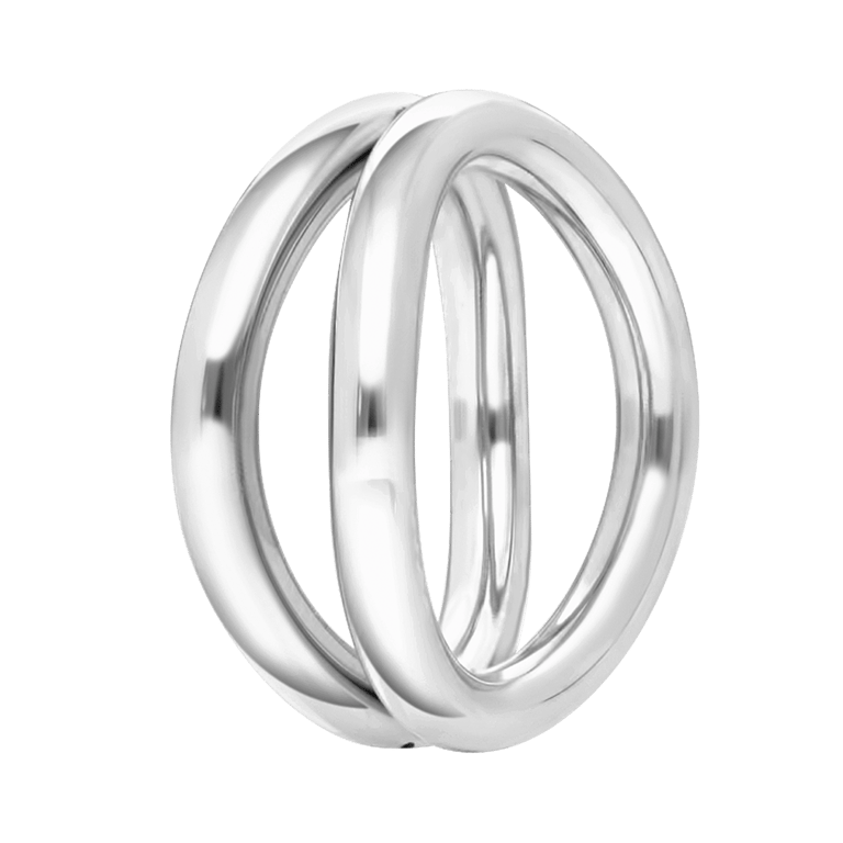 Gerecycled stalen ring Amandine