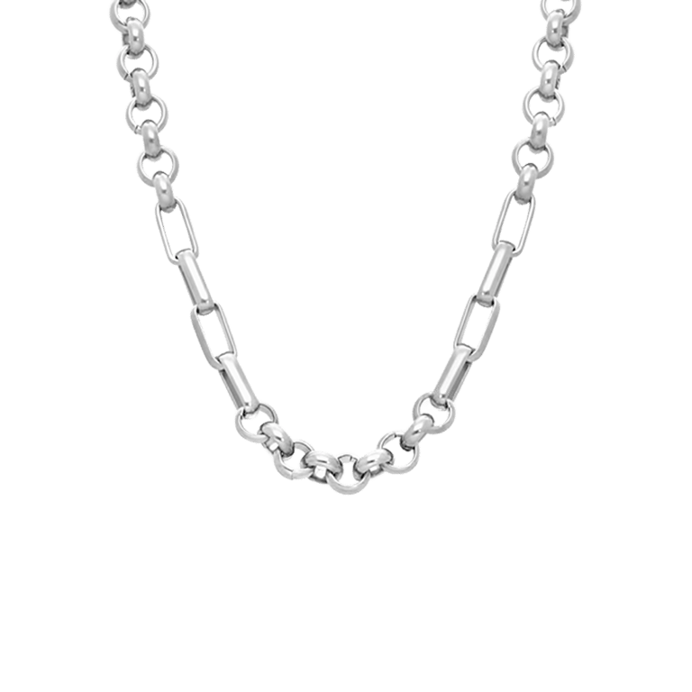 Camille gerecycled stainless steel ketting voor dames