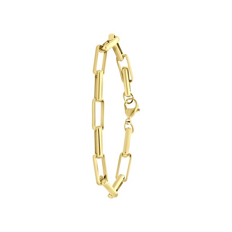 Armband, Edelstahl, vergoldet (750 Gold), Oriane