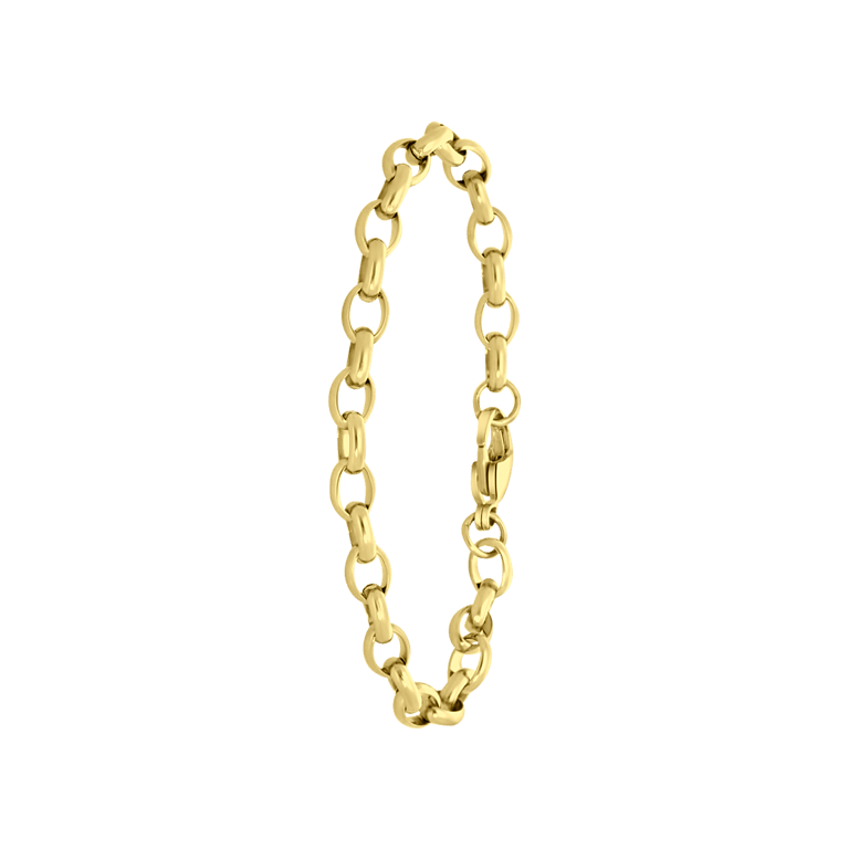 Stainless steel 18 karaat goldplated armband Blanche