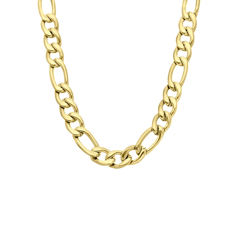 Halskette, Edelstahl, vergoldet (750 Gold), Corinne