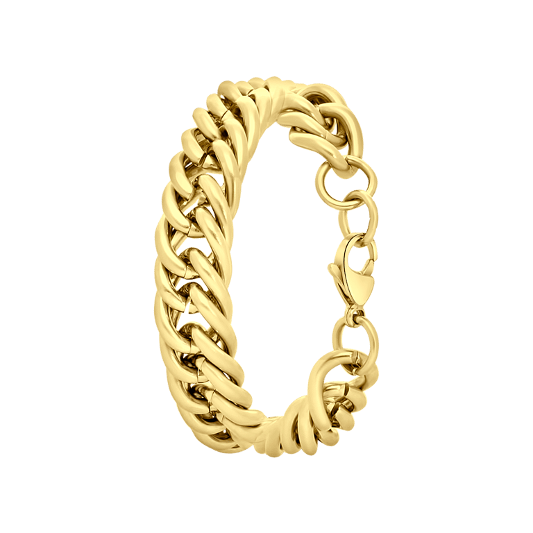 Stalen 18 karaat goldplated armband Denise