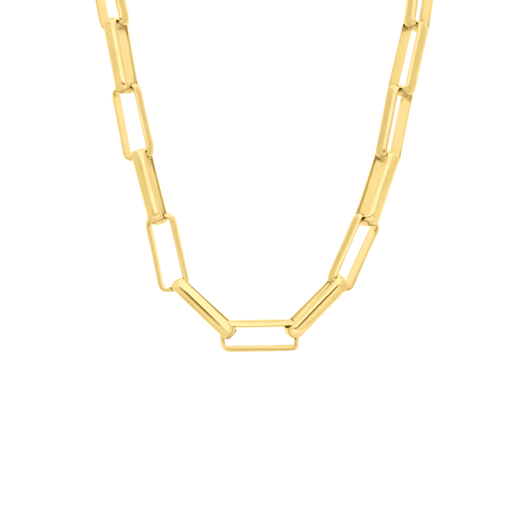 Stalen goldplated ketting voor dames