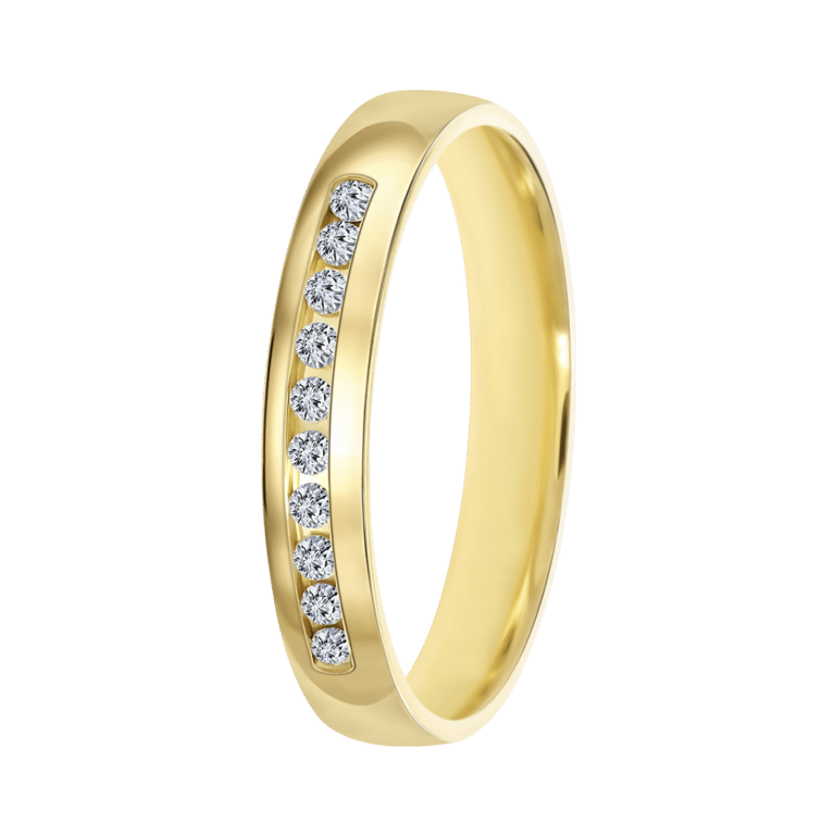 14K geelgouden dames trouwring 3mm Alena TW 302