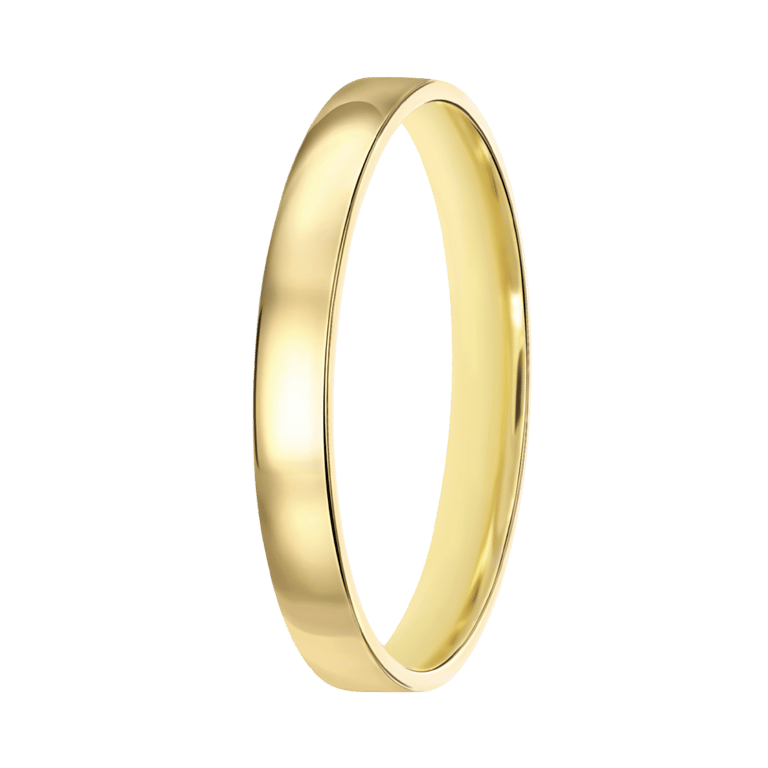 14K geelgouden heren trouwring 3mm Alena TW 302