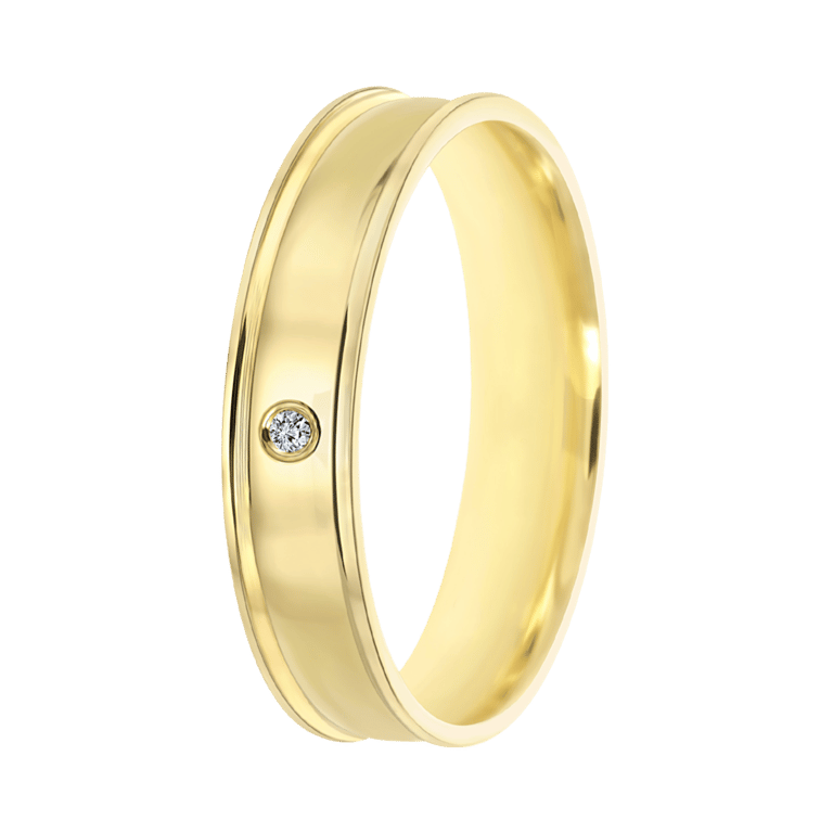 14K geelgouden dames trouwring 4mm Nisa TW 453