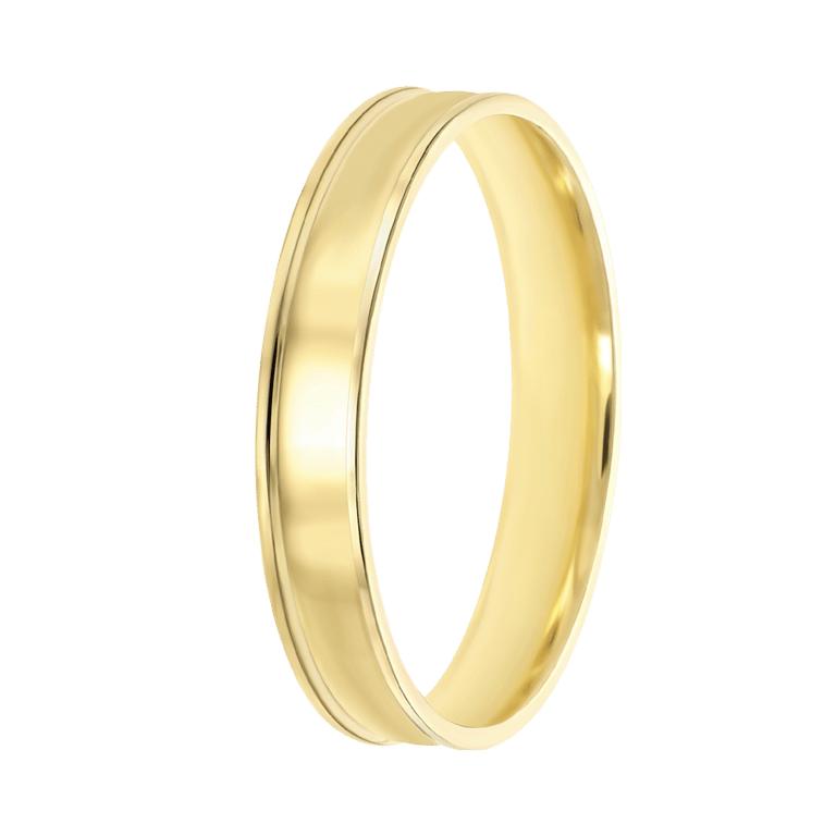 14K geelgouden heren trouwring 4mm Nisa TW 453