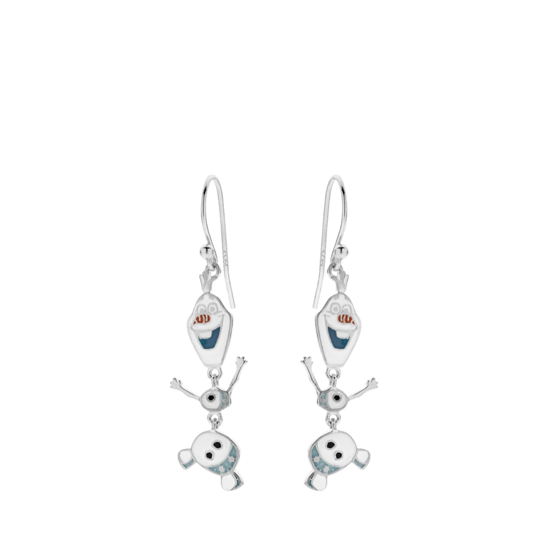 Zilveren Disney Frozen oorbellen