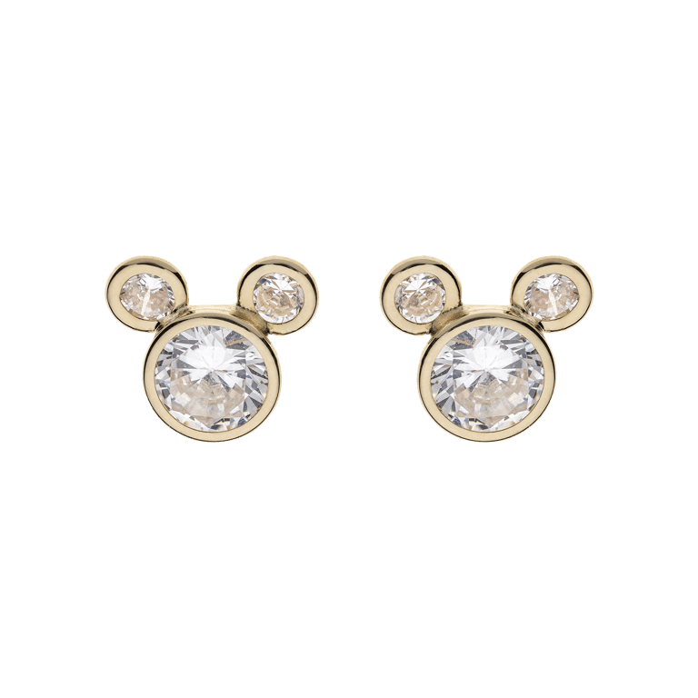 9Karaat Disney Mickey oorbellen kristal