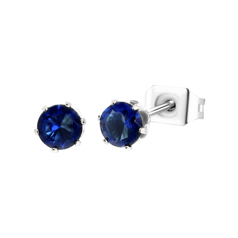 Stalen oorbellen geboortestenen