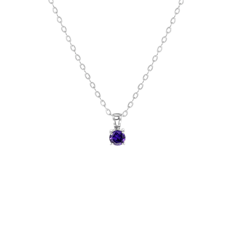 Halskette & Anhänger, Edelstahl, Geburtsstein