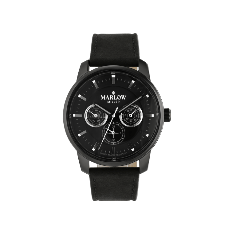 Marlow Miller Chronograf Armbanduhr mit Lederarmband