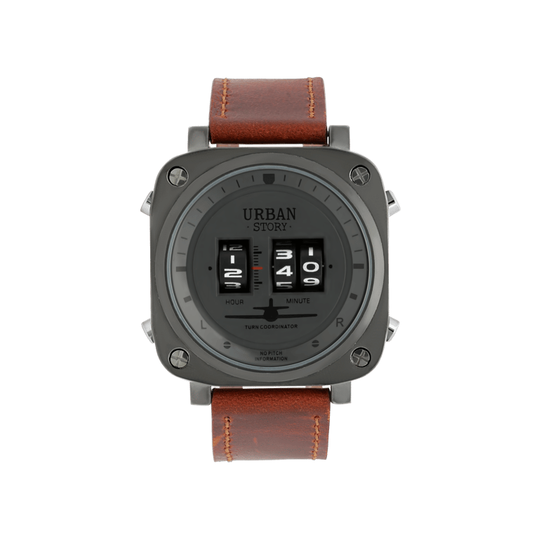 Urban Story Armbanduhr mit Lederband