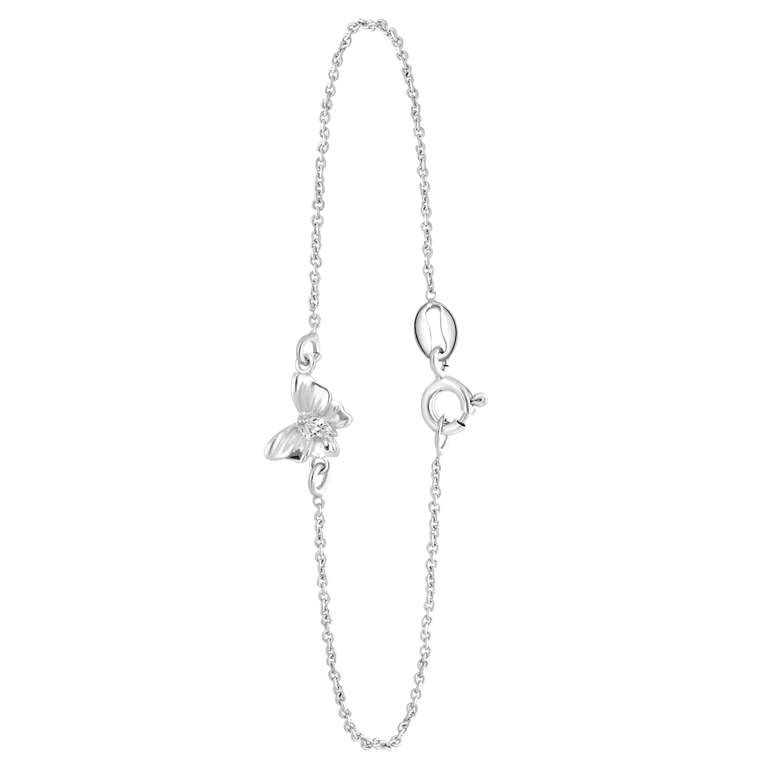Armband, 925 Silber, Schmetterling, Zirkonia