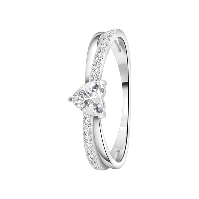 Ring, 925 Silber, mit Zirkonia