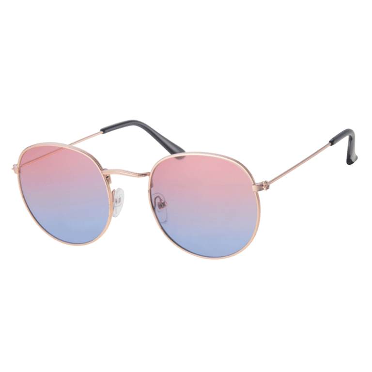 Sonnenbrille mit goldfarbenem Gestell