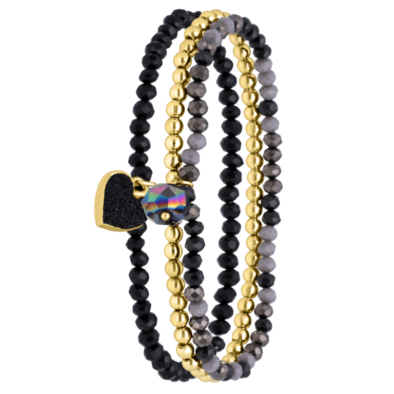 Bijoux-Armbandset mit Perlen