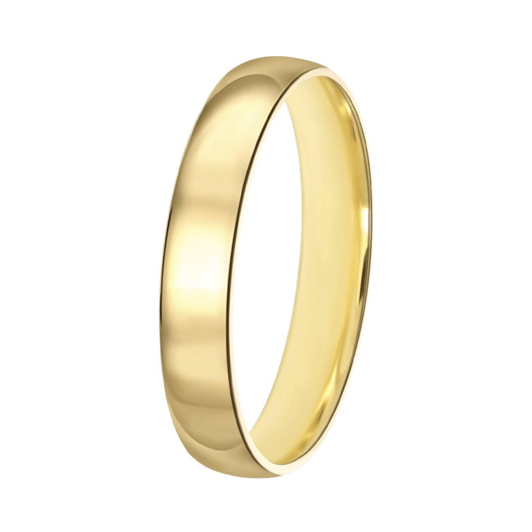 Trauring für Damen, 375 Gelbgold, 4 mm, Liz TW 451
