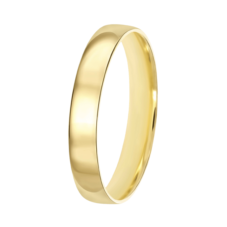 Trauring für Damen, 375 Gelbgold, 4 mm, Mayra TW 452