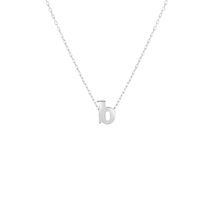 Stalen ketting met hanger letter