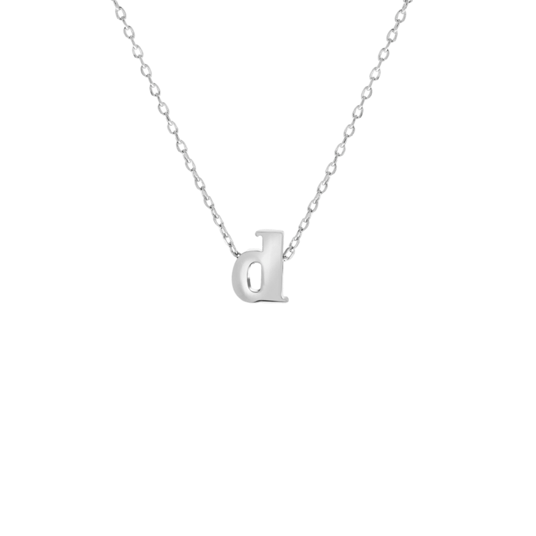 Stalen ketting met hanger letter
