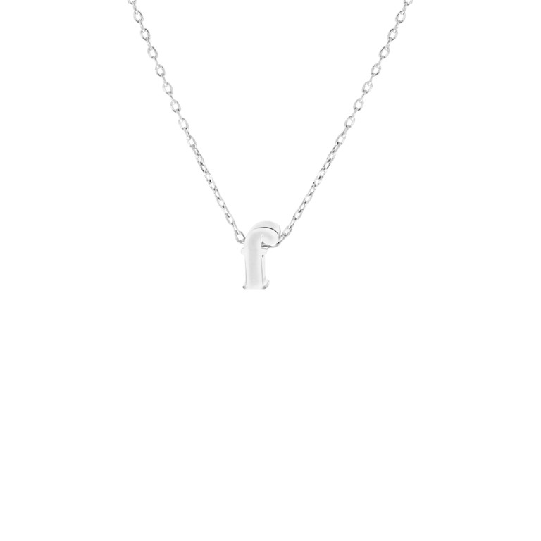 Stalen ketting met hanger letter