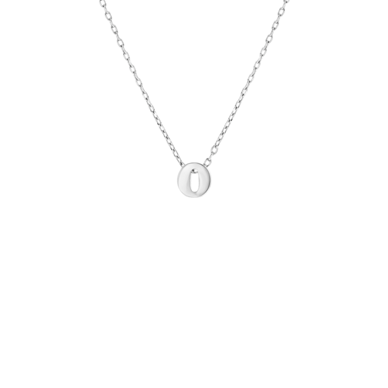 Stalen ketting met hanger letter