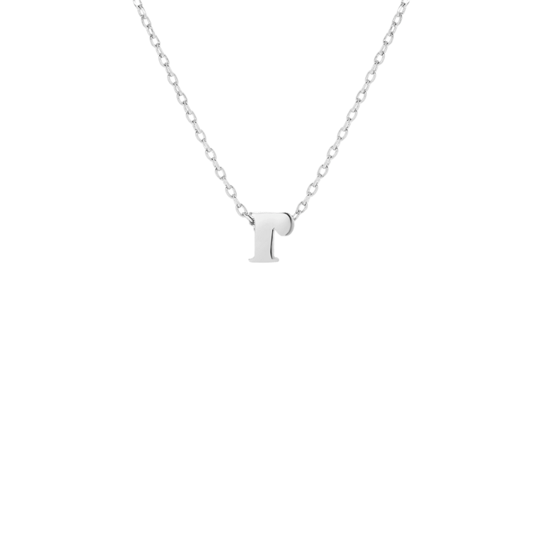 Stalen ketting met hanger letter