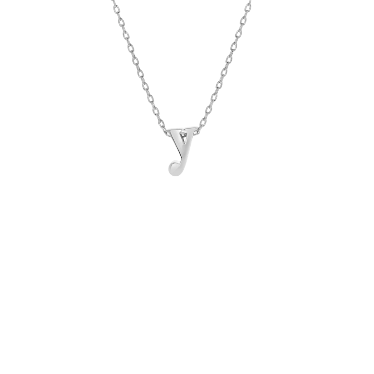 Stalen ketting met hanger letter