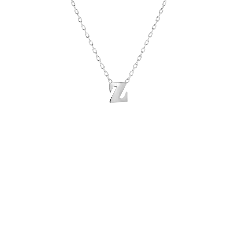 Stalen ketting met hanger letter