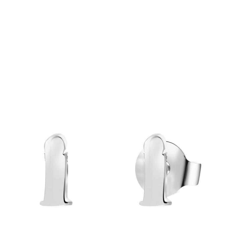 Stainless steel oorknoppen met letter