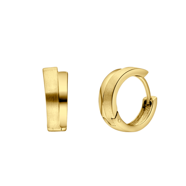 Zilveren goldplated oorringen voor dames