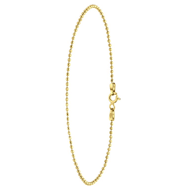 Zilveren goldplated schakelarmband voor dames
