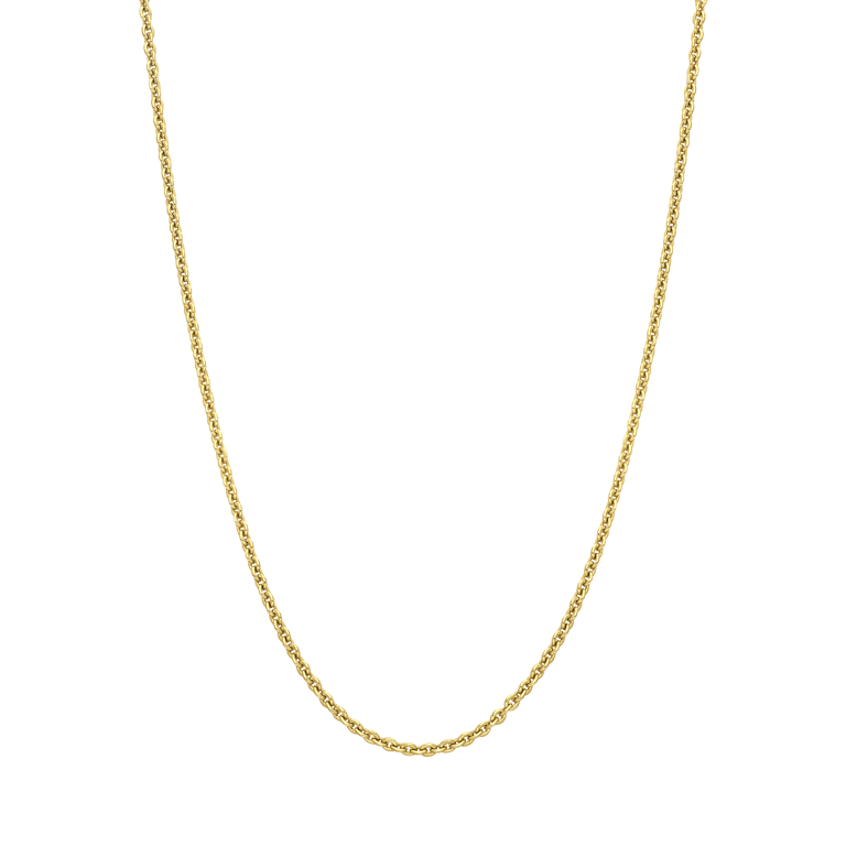 Gerecycled zilveren goldplated ketting